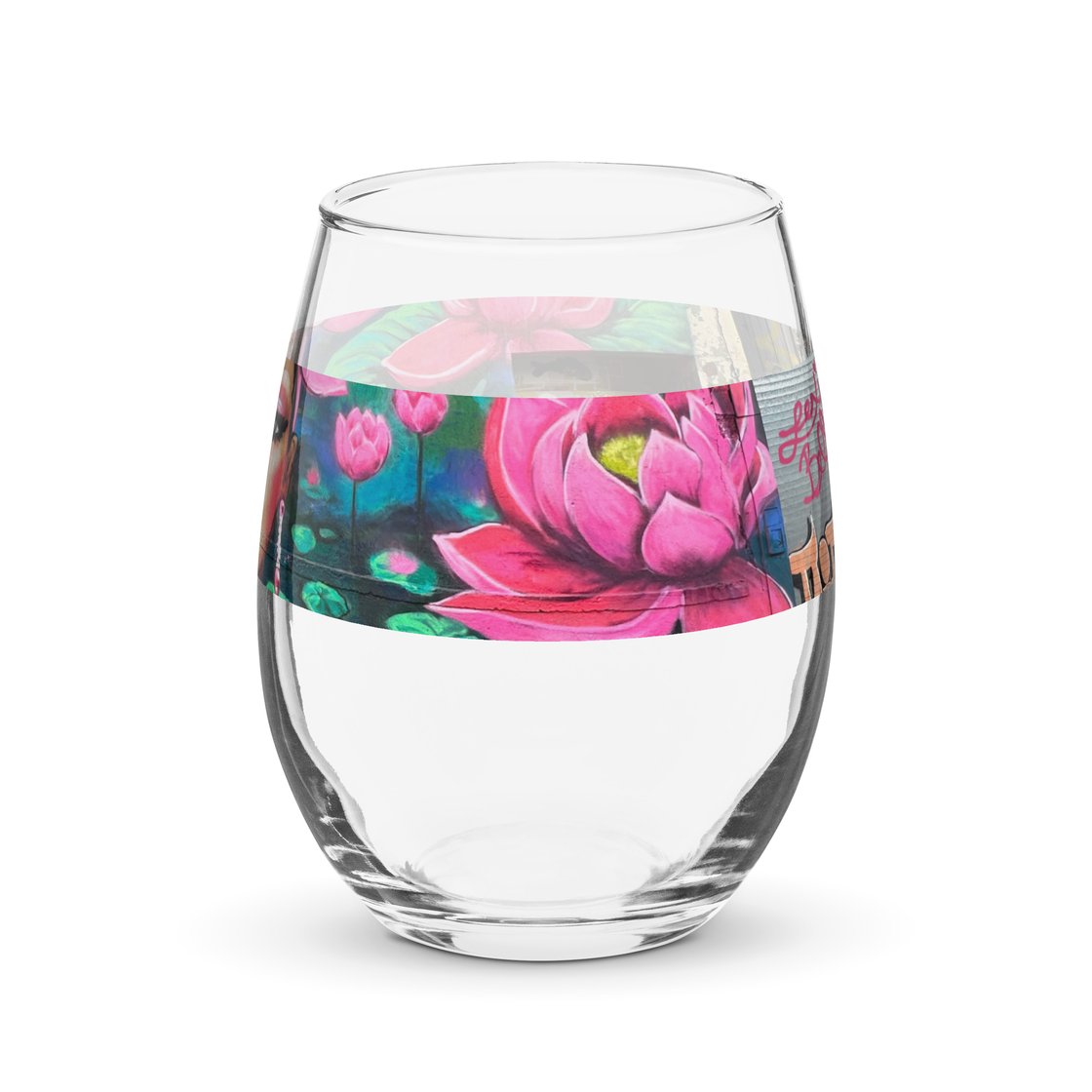 Image of Lotus Mother Graffiti Wine Glass