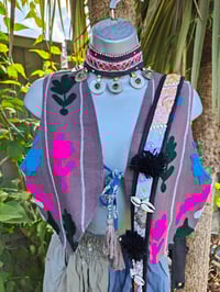 Image 2 of Fez Tribal choker green stones