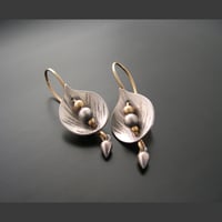 Image 1 of Leaf Shield Earrings *click for options*