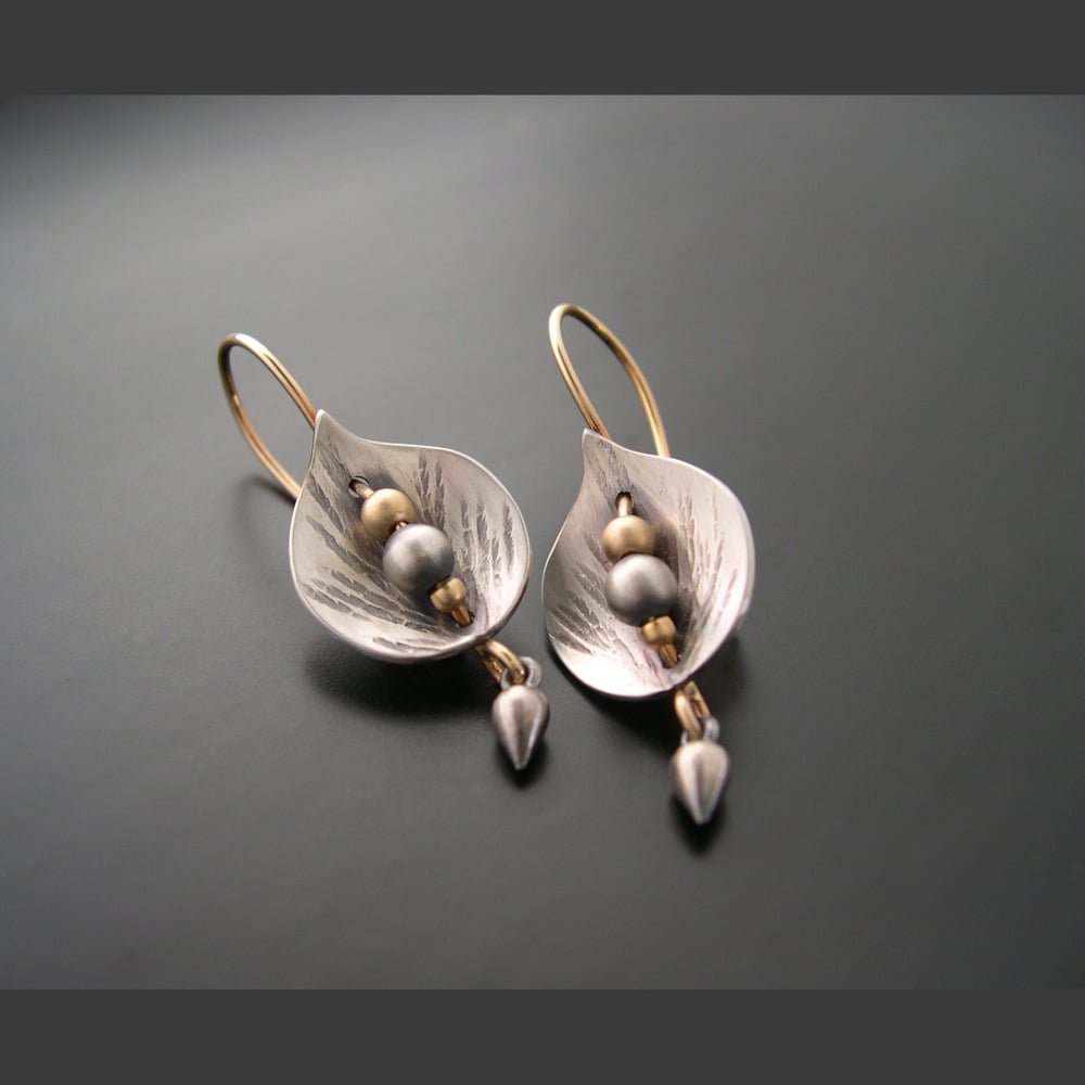 Image of Leaf Shield Earrings *click for options*