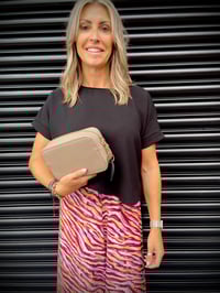 Image 14 of BOX BAG with heart fob  