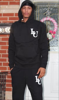 Image 4 of Black "LU" sweatsuit 