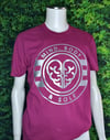 Mind, Body & Sole Maroon & Silver T-shirt 