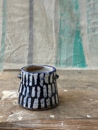 Image 5 of Small blue stripe vase