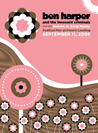 Ben Harper & The Innocent Criminals Silkscreen Poster (Pink)