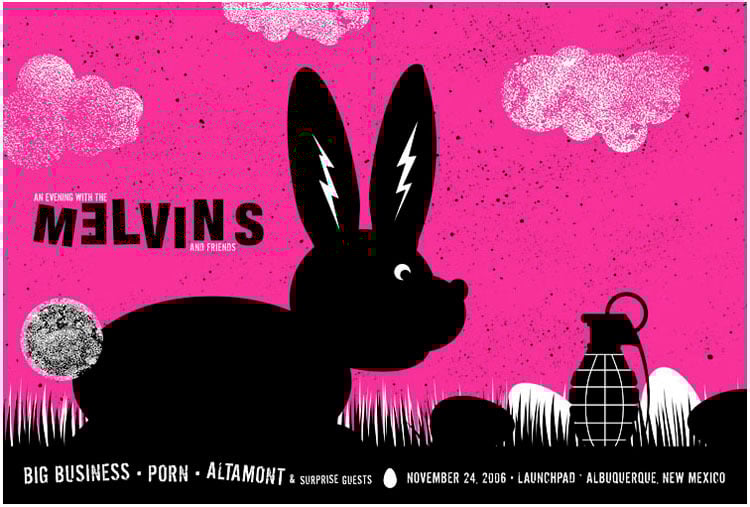 Image of The Melvins - Albuquerque, NM Rock Poster