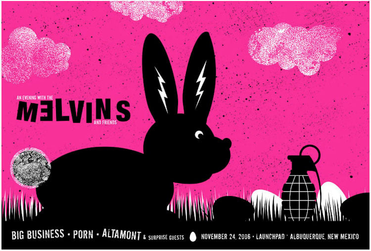 750px x 507px - strawberryluna â€” The Melvins - Albuquerque, NM Rock Poster