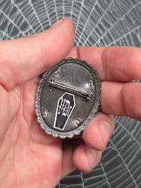 Image 4 of Vintage Brooches-  1940s engravings page & preserved spider webs - 6