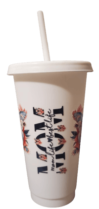 Image 1 of Mom Life Best Life Plastic Tumbler 