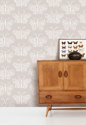 Image of Camberwell Beauty Wallpaper - Stone