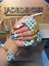 jade beaded bracelet w coin