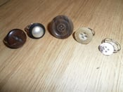 Image of Handmade Button Rings. 2 for £4