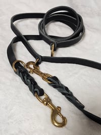 Image 3 of KLIN Adjustable, Soft Leather Leash, German Hunter Style