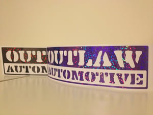 Image of Outlaw-Automotive Glitter Stencil