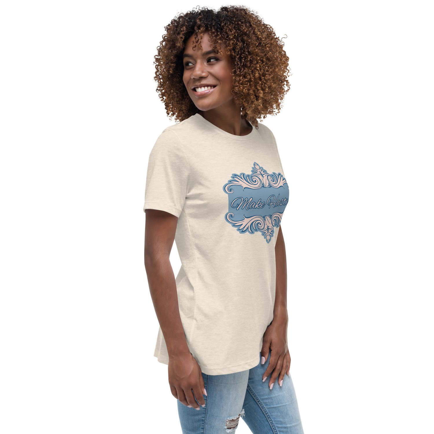 Image of Women's Relaxed T-Shirt Make haste! Bridgerton inspired 