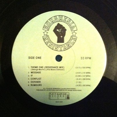BORGHESIA-Resistance 12" Vinyl LP/Original-Rare!