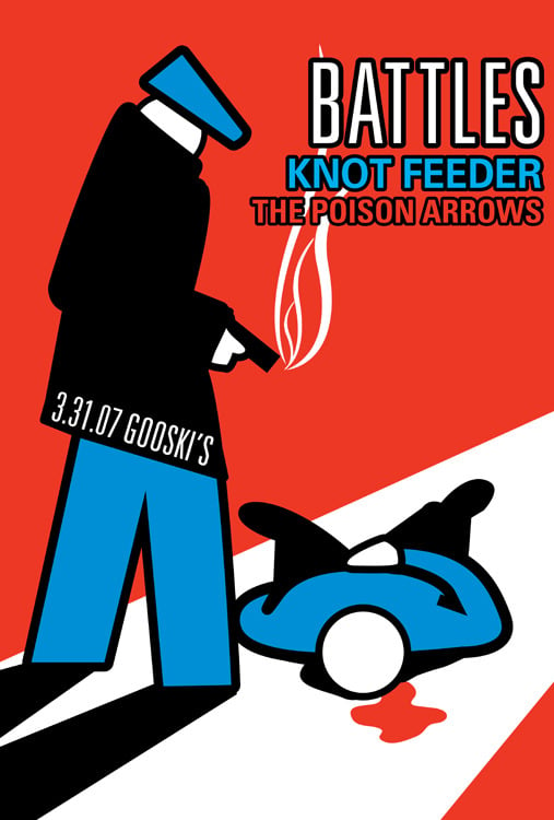 Image of Battles w/ Knot Feeder Rock Poster