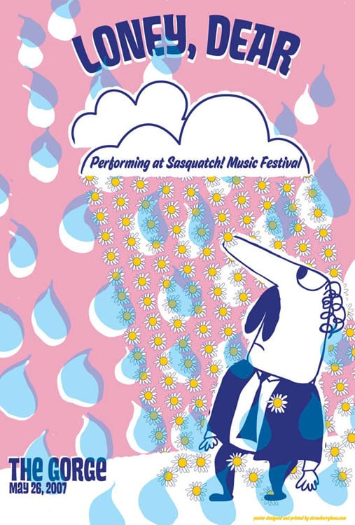 Image of Loney, Dear at Sasquatch! Festival Poster