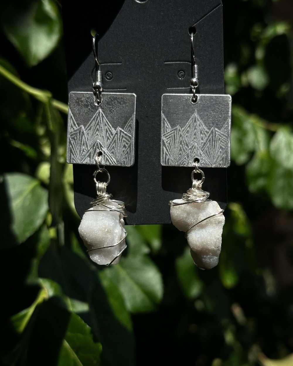 Image of Assorted Silver Engraved Earrings