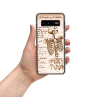 Image 4 of Antique Book Page Anatomical Skeleton Sketch Clear Case for Samsung®