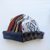 Image 1 of Upcycled Reversible Beanie Cotton Blend 7