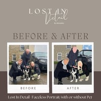 Image 2 of Digital Family With/ without Pet Print 