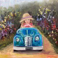 Image 2 of First car - original oil painting 