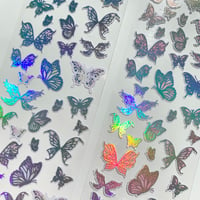 Image 3 of holo foil butterflies