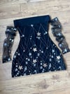 Starry night strapless dress