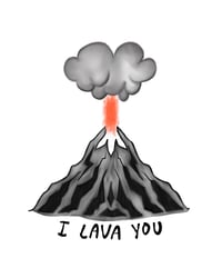 Image 1 of “I Lava You” print