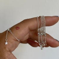 Image 3 of Adjustable chain and star ring