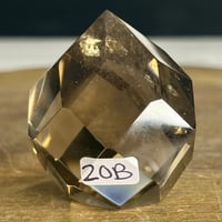 Image 1 of Smoky Quartz Faceted Flame (20B)