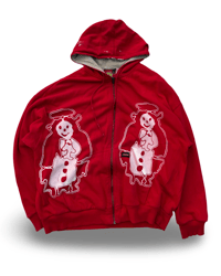 Image 1 of RED DICKIES ANGEL THERMAL HOODIE (XXL)