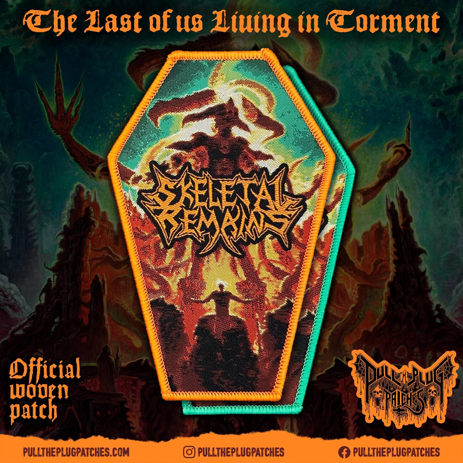 FOTA” PTP Woven Coffin Patch | Skeletal Remains