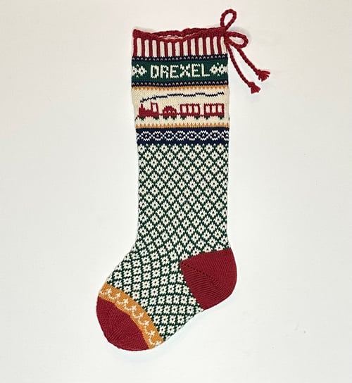 Image of Train Christmas Stocking
