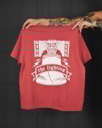 Image 1 of Women's 'Fightins' Shirt (Washed Red)