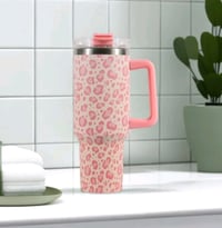 Pink Leopard 40oz Tumbler  