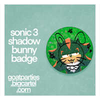 Image of Sonic 3 Shadow the Hedgehog Bunny Badge
