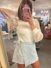 Denim skort/shirt lace Bow 