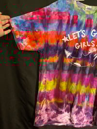 Image 2 of LARGE Lets Go Girls Orca Tie Dye Shirt 4