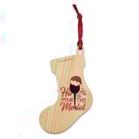 Image 13 of Wooden ornaments ho ho ho pour the merlot