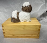 Image 8 of Custom Engraved Shih Tzu Lhasa Apso Urn Pet Portrait Figurine To Your Dog's Photo