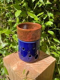 Image 1 of Wax/essential oil burner blue/copper