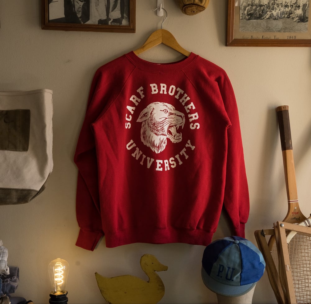 Image of University Raglan  (Medium)- Red