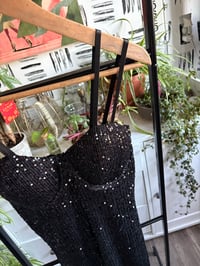 Image 2 of Black sequins dress