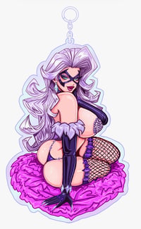 Image of Black Cat version B Keychain PRE-ORDER