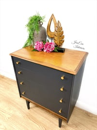 Image 2 of Vintage, Mid Century Modern, Retro CHEST OF DRAWERS 