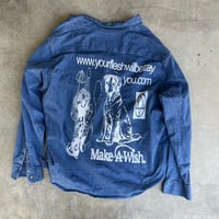 Image 1 of URL denim shirt 3xl