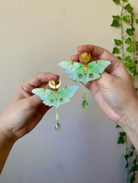 Image 1 of 💚Luna Moth💚 earrings 