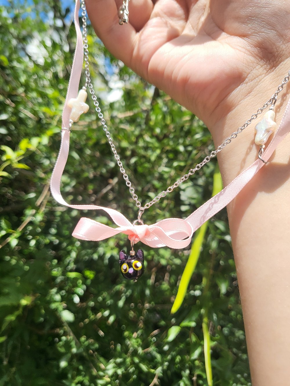 Image of Jiji ribbon necklace